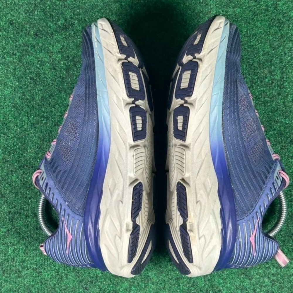 Hoka One One Bondi 6 Running Shoe Women 9 Purple Lightweight Cushion No Insoles - Picture 7 of 9